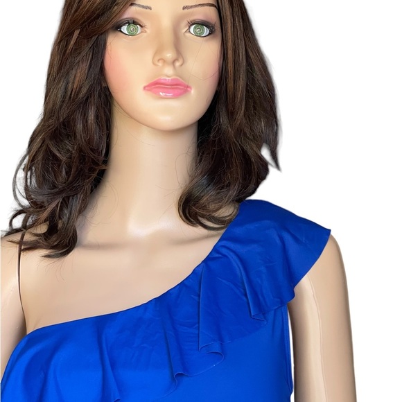 La Blanca Blue Women One Piece
Swimsuit Sexy One Shoulder size 16 - Picture 5 of 15
